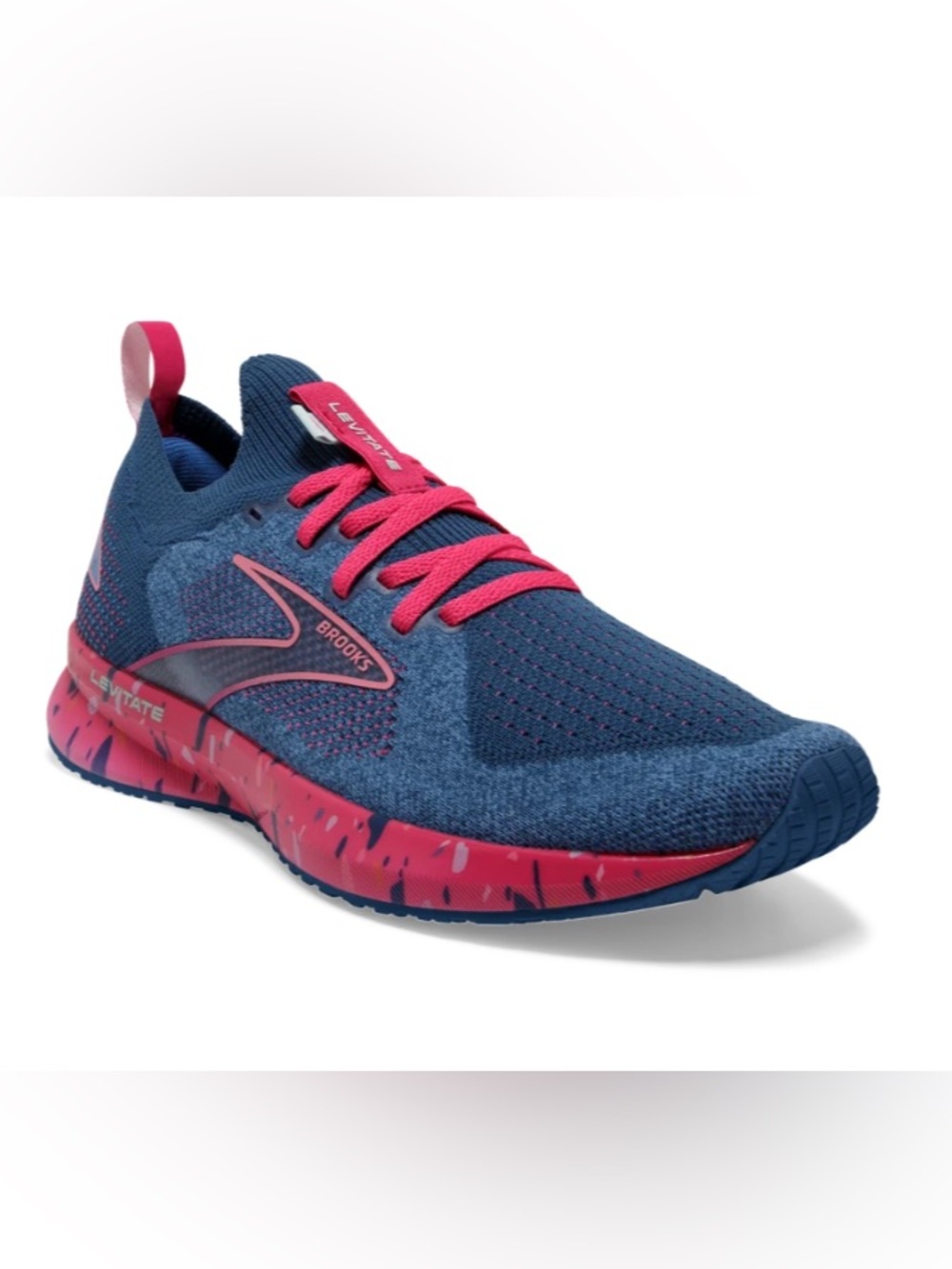 Brooks Levitate StealthFit 5 Blue/Beetroot/Plume Running Shoes Women’s Size 8 - Picture 15 of 16